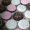 40th cupcakes